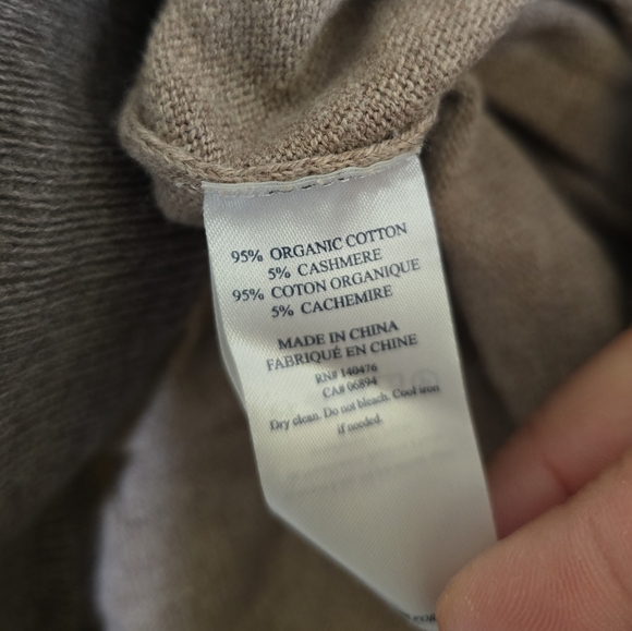 Faherty fireside Surf Stripe Surf Sweater Jogger Pants Small Cotton Cashmere Tan - Picture 8 of 8